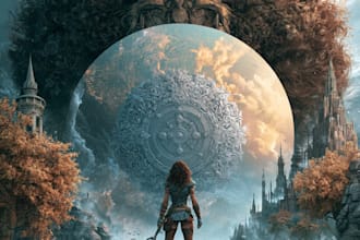 do a dreamy surreal or fantasy music cover, album cover art
