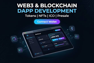 create your crypto token nft ico presale dapp on web3 blockchain