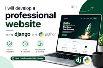 develop a professional website using django and python