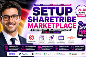 setup sharetribe marketplace sharetribe mvp sharetribe flex developer ui zapier