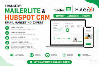 mailerlite email marketing, hubspot crm expert, email campaign, email automation