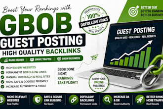 provide guest posting service for seo and link building