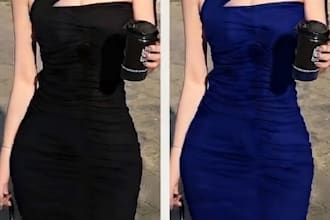 professional photo editing and custom dress color change