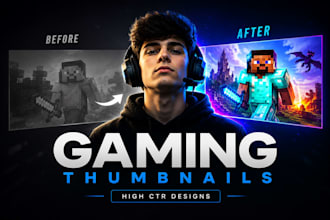 create eye catching gaming youtube thumbnails