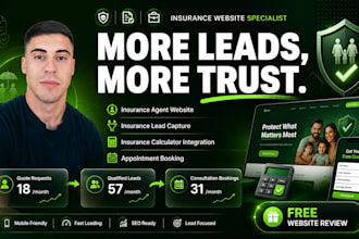 build life insurance website agent insurance lead capture insurance calculator