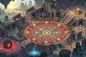 do amazing fantasy, rpg, dnd or dungeon battle map