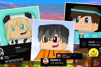 draw a pfp of you minecraft skin