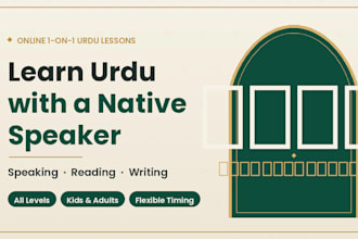 teach you urdu language online speaking reading and writing for all levels