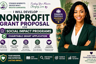 develop nonprofit grant proposal for social impact programs charitable grant
