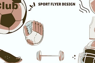 design sports graphic poster football volleyball cricket