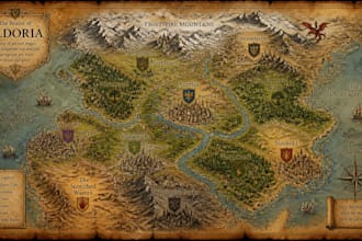 make  a map illustration for your project