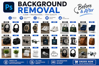 bulk image background removal and photoshop editing