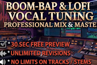 mix and tune your boom bap,lofi,and lyrical hip hop tracks
