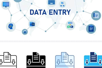 do professional data entry, excel and copy paste work