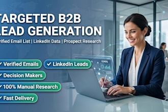 provide linkedin lead generation and verified email lists