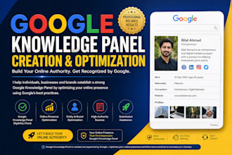 creata a google knowledge panel