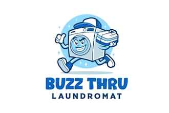 design cleaning laundry services logo