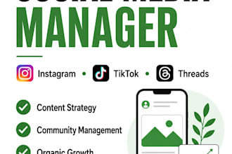 be your social media manager for instagram, tiktok, x, and threads