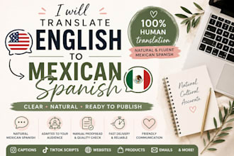 translate english to natural mexican spanish