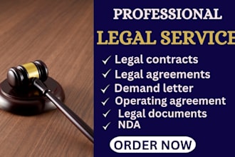 write legal agreements, contracts llc operating agreements ndas, legal documents