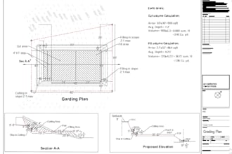 make site grading and drainage plan for city permit