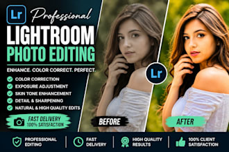 professionally edit photos in adobe lightroom