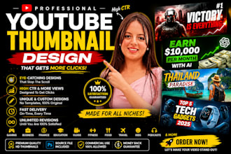 design eye catching professional youtube thumbnails that boost your CTR