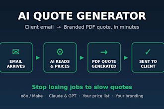 build an ai quote generator that turns client emails into PDF quotes