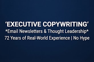 write premium email newsletters and thought leadership articles
