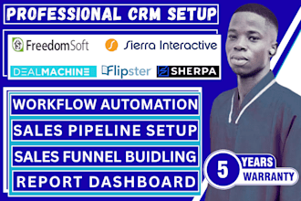 setup freedomsoft leadsherpa dealmachine flipster sierra interactive CRM