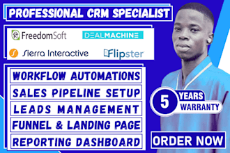 setup freedomsoft leadsherpa dealmachine flipster sierra interactive CRM