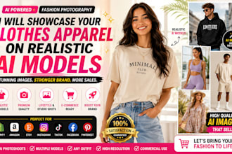 showcase your clothes, apparel on realistic ai models