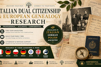 find documents for italian dual citizenship german polish genealogy ancestry