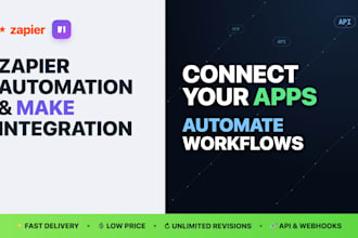 fix or build complex zapier and make automation workflows