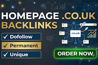 build high authority co uk homepage backlinks for SEO