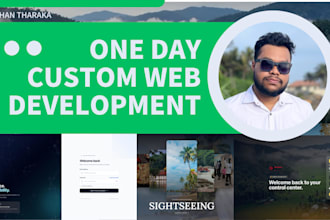 build custom websites in one day