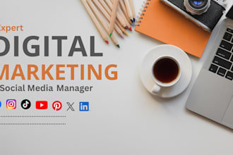 be your social media marketing manager for organic growth