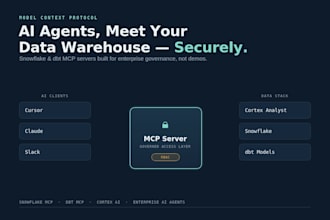 build a secure snowflake or dbt mcp server for enterprise ai agents