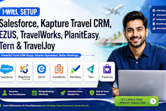 setup salesforce kapture travel CRM ezus travelworks planiteasy tern, traveljoy