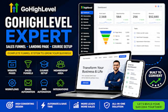 setup gohighlevel sales funnel, gohighlevel landing page, gohighlevel course