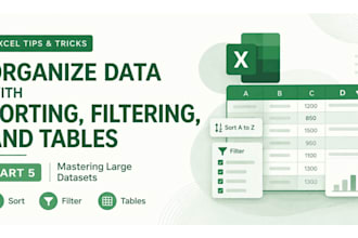 clean, format, merge, split excel data