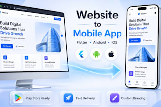 convert website to app for android and ios using webview