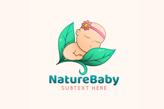 design modern babies, kids, maternity, childcare, toys logo