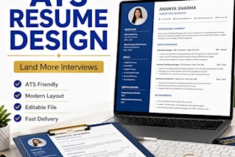 design professional ats friendly resume