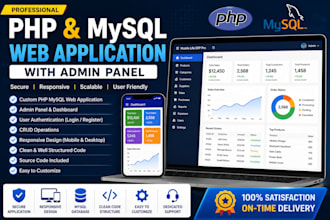 develop custom PHP mysql dashboard and CRM system