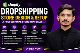 build a shopify dropshipping store
