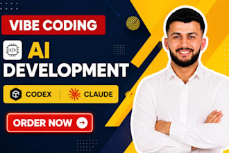 create web, mobile app by vibe coding, codex, claude, copilot