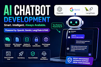 develop ai chatbot for your business with knowledge base and rag