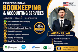 quickbooks online bookkeeping, bank reconciliation and bookkeeping cleanup