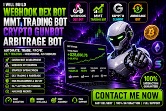 uild webhook dex bot mmt trading bot, crypto gunbot bot arbitrage bot